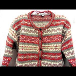 Vintage Gallagher 100% Wool Sweater Size L